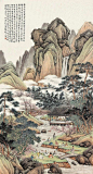 精品国画《曲水流觞图》集锦