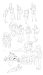 Daily sketchs 4, Il Kwang Kim : bike Girls series