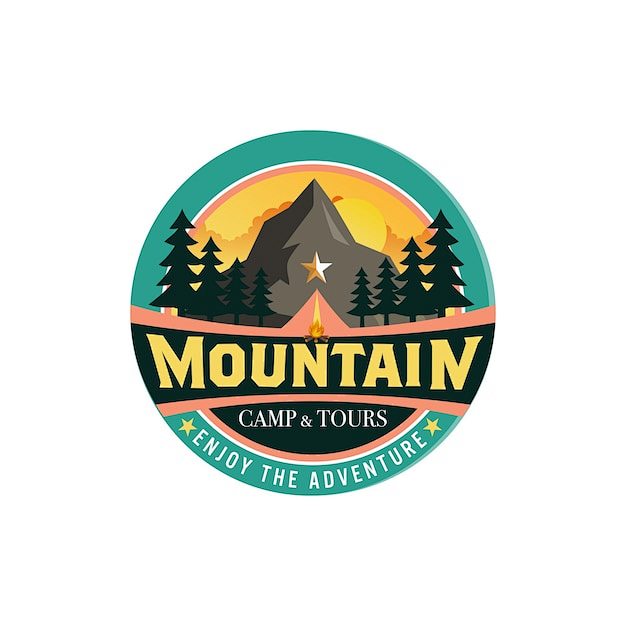 Mountain logo badges