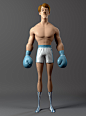 Boxing Champ, Florent Thuilliette : Inspired by a mix of Max Kostenko's concepts art.
Project is still in progress, i'm working on the challenger.