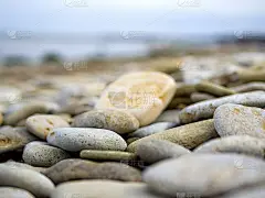 温泉石，海滩