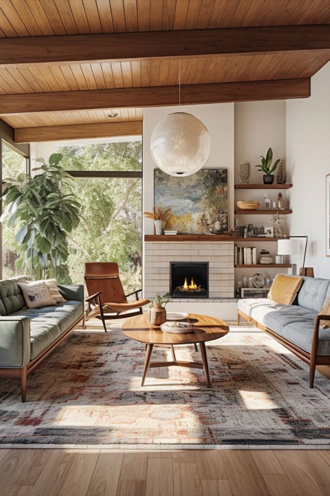Mid-century modern s...
