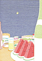 ILLUSTRATION  takashi nakamura Drawing  line drawing Pointillism aqueous pen japan design арт 펜