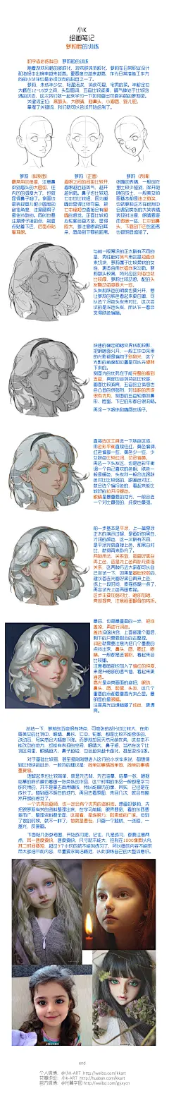 【小K绘画笔记】
〖萝莉脸的训练〗。
个人微博：http://weibo.com/kkart