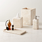 Pierce Travertine Bath Accessories