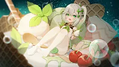 小草神雪糕插画图片壁纸