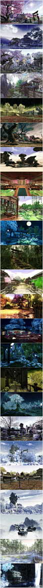 #剑网3年末总结# 感觉自己今年似乎在用#剑三动画编辑器# 不停地撸地图，于是就在今年做的场景里挑了一些比较有代表性的做了这套二十四节气图
说实话动画编辑器确实是个很有意思的东西，我拿来撸地图脑洞大开根本停不下来_(:з」∠)_
而且今年勾搭了好多大大，开心>_<
节气图高清无水印版和无字版 ​​​​...展开全文c