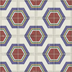 华丽的无缝图案来自多彩的摩洛哥瓷砖，装饰品。