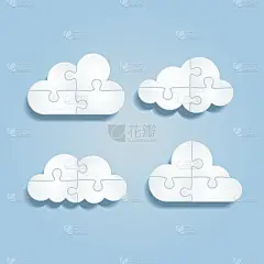 一组不同的谜云。向量