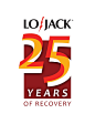 LoJack 25th Anniversary Logo. This design was not chosen by the client, but I still really like it. | Logo anniversaire | Pinterest
