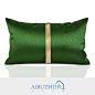 软装现代新中式抱枕样板房靠包绿色金链流苏样板间装饰靠垫腰枕-淘宝网