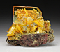 Wulfenite with Mimetite from Mexico