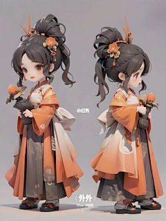 静思过采集到三维人设