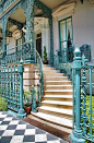 This contains an image of: Front Steps To John Rutledge Home by Steven Ainsworth