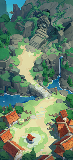 阿喵想吃鱼采集到W-战斗场景 竖版 2