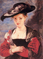 鲁本斯--海伦娜.弗尔曼肖像，世界十大名画之一。佛兰德斯的鲁本斯、意大利的卡拉瓦乔、荷兰的伦勃朗和西班牙的委拉斯凯兹是17世纪欧洲大陆四位鼎立的大画家。