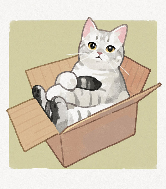 画师GENTLECAT小猫咪插画.......