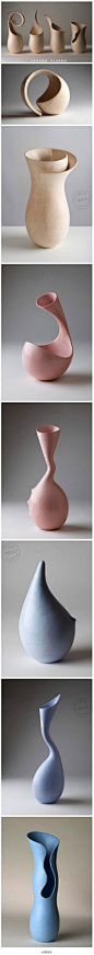 【图】ina Vlassopulos: Ceramics,Vlassopulos的工作是形状，体积和负空间之...