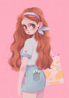 妖孽daidai采集到现代人物插画