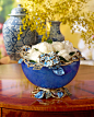 Jay Strongwater Sophie Hydrangea Glass Bowl - Horchow
