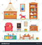 stock-vector-baby-room-with-furniture-nursery-and-playroom-interior-flat-style-vector-illustration-366905240.jpg (1500×1600)