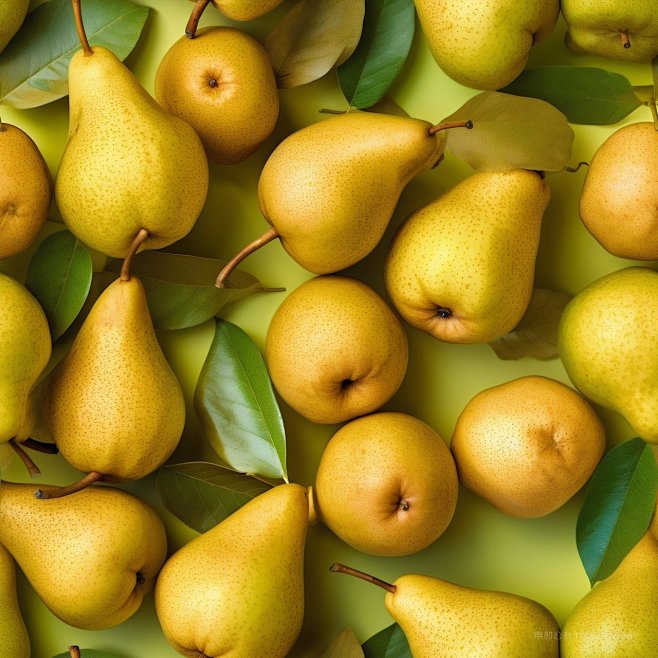 梨子香梨艺术照片黄色水果背景