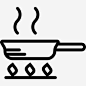 潘图标 https://88ICON.com 食品 烹饪锅 煮 炒热 火 
