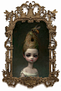 鸟人与鱼Queen Bee. Oil painting by Mark Ryden.