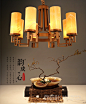 新中式欧式灯饰详情页海报