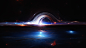 General 3840x2160 digital art artwork illustration science fiction space space art black holes event horizon stars CGI 4K minimalism simple background