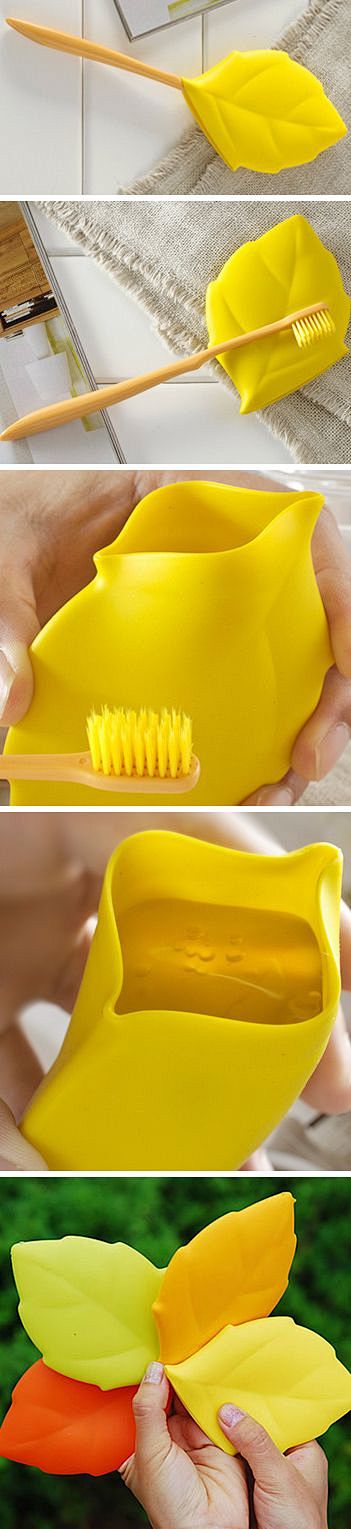 Leaf toothbrush cove...