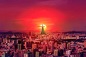 Sunset over the city of Pyongyang, view from skysc by Виктория Гаман on 500px