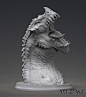 Zhaedrass the Cunning - Dragon bust, Winton Afric : Hey, everyone, I'm really happy to share my Zhaedrass the Cunning dragon bust. This is one of the new busts to be produced through my upcoming Kickstarter campaign. He will come in approx 110mm and 60mm 