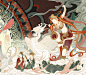 artwork Chinese style ILLUSTRATION  painting   国潮 国潮插画 国风 敦煌插画