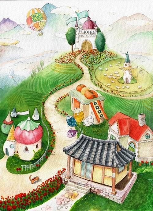韩国插画师Kil Seong Won的儿...
