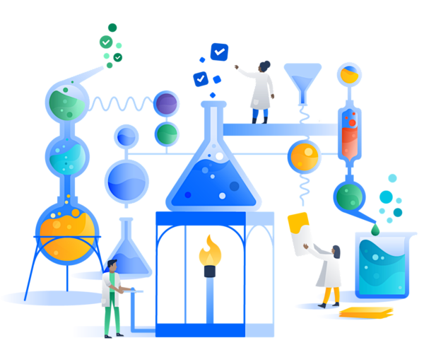 人物插图研究插图实验室插图