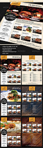 Restaurant SteakHouse Advertising Business Flyer #GraphicRiver Description A nice and traditional looking:: 