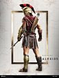 Assassin's Creed Odyssey - Alexios, Fabien Troncal : Illustration I did for the game Assassin's Creed Odyssey I use HR model version from the 3D team. I did modeling/shading/posing tweaks, lighting, renders and 2D painting. <br/>I uses 3dsMax/Vray f