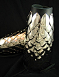 Silver Dragon Scale Bracer