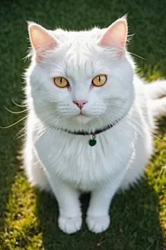 萌宠猫科动物白毛宠物猫咪摄影图图片