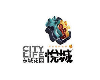 东城花园.悦城房地产logo