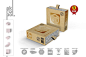 正方形礼品盒抽屉式产品包装盒纸盒展示效果图VI智能图层PS样机提案素材 Squarebox Mock Up - 南岸设计网 nananps.com