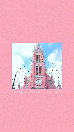 粉色系少女心简约手机桌面壁纸