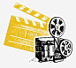 电影放映png免抠素材_新图网 https://ixintu.com 老电影 放映机 拍电影 胶卷 黑白电影 电影开播