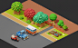3D concept farm game Game Art mobile strategy