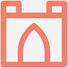 清真寺建筑和家具加粗线条图标图标_88ICON https://88icon.com 清真寺 建筑和家具加粗线条图标