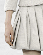 Puffball Pleat Skirt - fabric manipulation; fashion details // Chanel haute couture