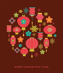 2021年牛年春节新年海报素材