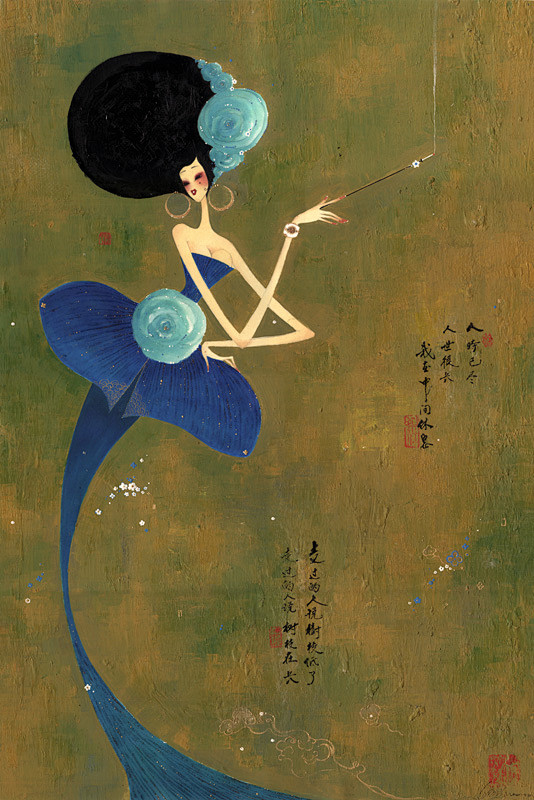 徐喆中国传统女性油画作品