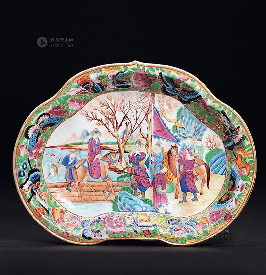 广彩开光花鸟人物汤盅-瓷器及工艺品专场-...